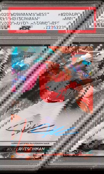 2020 Bowman's Best Adley Rutschman Atomic Refractor Auto /25 PSA 9 ORIOLES SSP