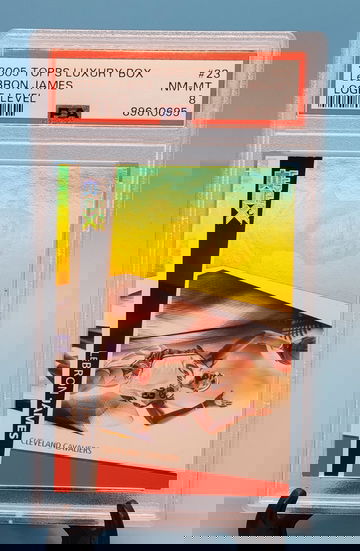 2005 topps lebron james luxury box lodge level /200  PSA 8