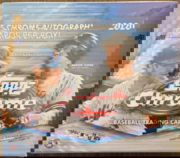 2020 Topps Chrome Baseball Hobby Sealed Jumbo Box