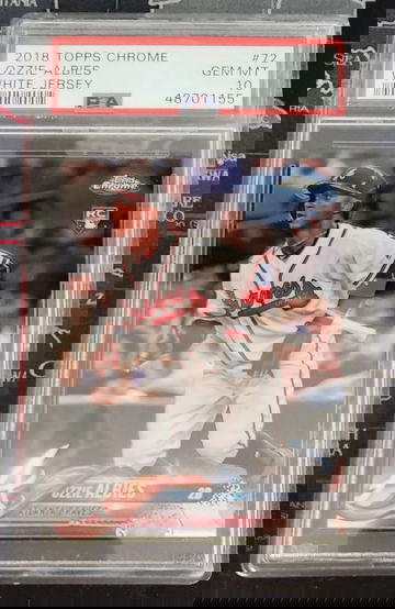 2018 Topps Chrome Ozzie Albies Rookie RC PSA 10