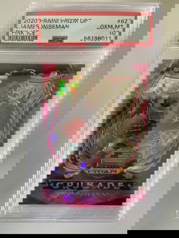 2020 Panini Prizm Draft Pink Ice James Wiseman PSA 10