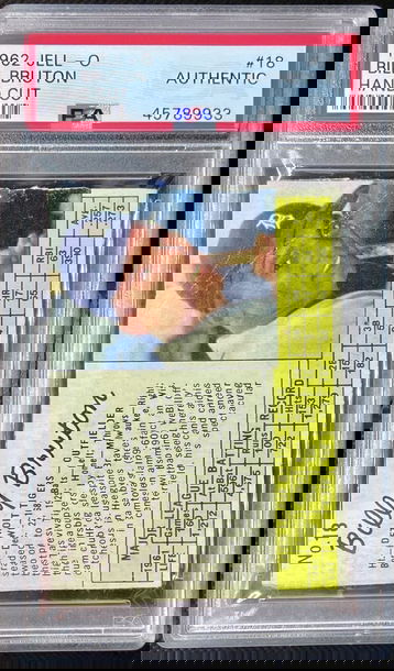 1962 Jell-o (Jello) #18 Billy Bruton Detroit Tigers