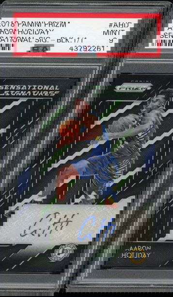 Aaron Holiday 2018-19 Panini Prizm 1/1 Sensational Signatures Black RC PSA 9 MINT Indiana Pacers Rookie