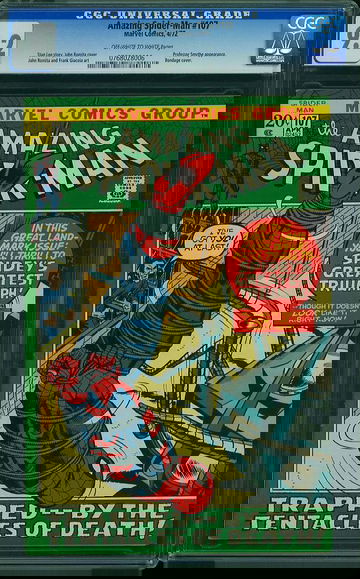 AMAZING SPIDER-MAN #107, CGC 9.2 NM-