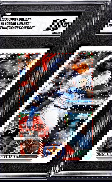 2023 Topps Holiday Yordan Alvarez #H160 SGC 10