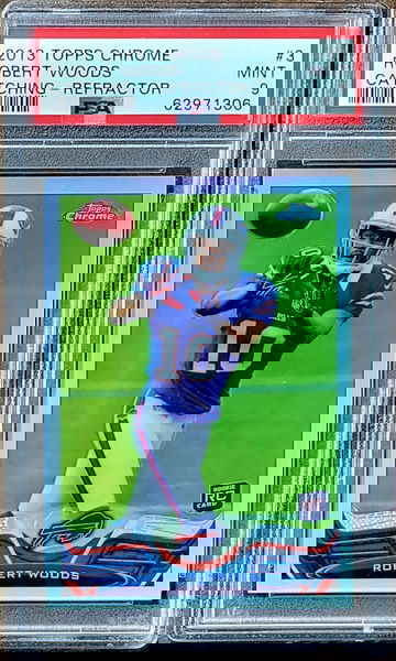 2013 SP ROBERT WOODS Topps Chrome Silver Refractor PSA 9 POP 5 Rookie RC #3