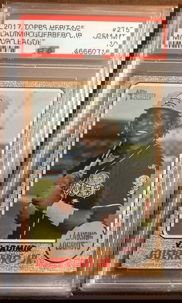 2017 Topps heritage minors Vladimir Guerrero jr psa 10