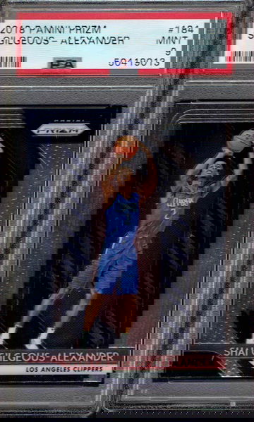 Shai Gilgeous Alexander 2018 Panini Prizm RC PSA 9