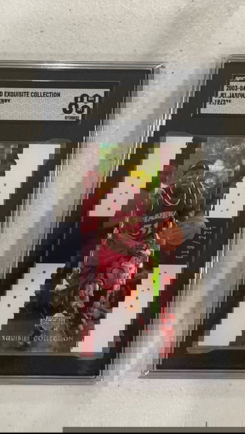 2003 upper deck exquisite collection Jason Terry SGC 8 