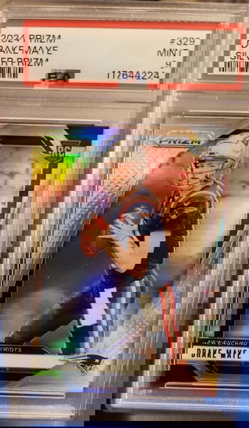 2024 Panini Prizm Drake Maye Silver PSA 9