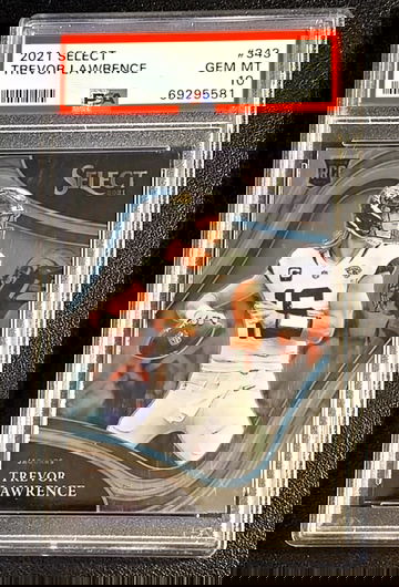 2021 Panini Select  Trevor Lawrence  Field Level #343  PSA 10  Rookie RC  Jaguars