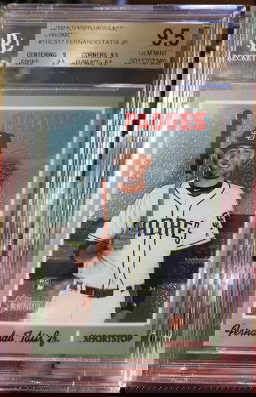 2019 Heritage Chrome Fernando Tatis RC #965/999 BGS 9.5