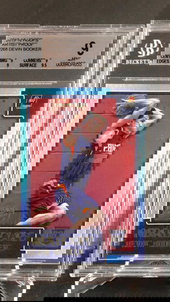 2015-16 Panini NBA Hoops Artist Proof Devin Booker RC Holo /99 BGS9 💎📈RARE📈