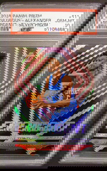 Shai Gilgeous-Alexander Emergent Silver Prizm PSA 10