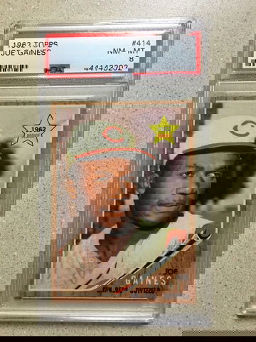 1962 Topps #414 Joe Gaines PSA 8 NM-MT REDS ROOKIE