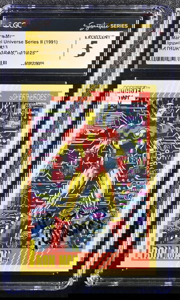 1991 Impel Marvel Universe Series II | IRON MAN #13 | CGC SS 5 | Signature Series Artist: Arthur Adams