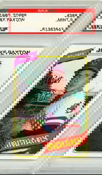 1980 Topps Mike Paxton #388 PSA 9 P1305