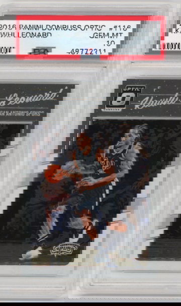 Kawhi Leonard 2016 Optic PSA 10