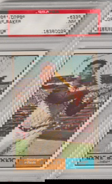 1961 Topps #339 Gene Baker PSA 7 (Near Mint)