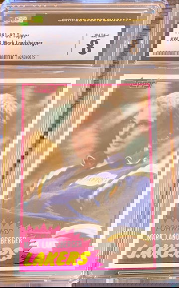 1981 - 82 Topps Basketball #78 WEST - Mark Landsberger  CSG 8 NM Mint  New Label