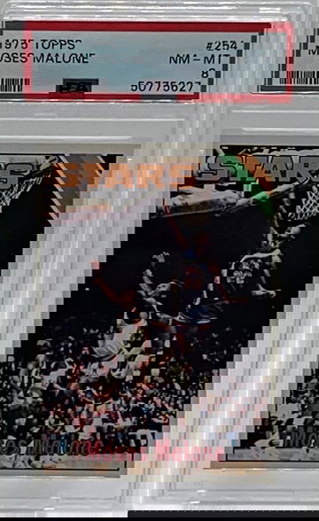 1975 Moses Malone RC PSA 8