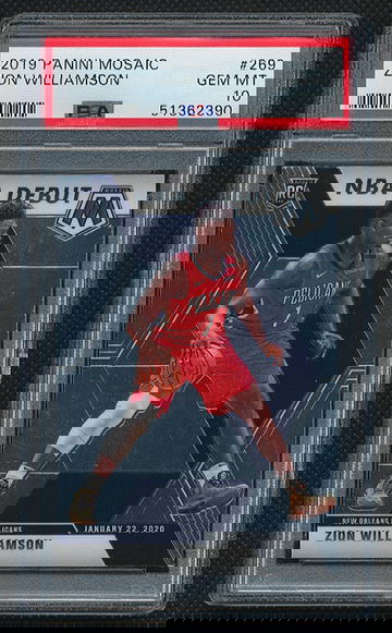 2019 Mosaic Zion Williamson NBA Debut PSA 10 #269