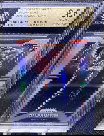 Zion Williamson Prizm Silver BGS 9.5 True Gem