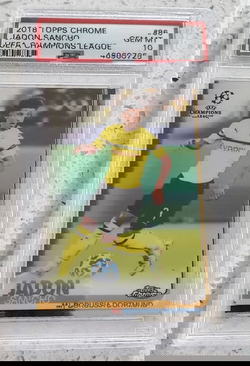 2018 Topps Chrome Jadon Sancho Rookie RC PSA 10