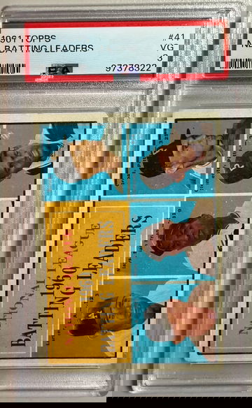 1961 TOPPS #41 NL BATTING LEADERS VG 3 - WILLIE MAYS, ROBERTO CLEMENTE 