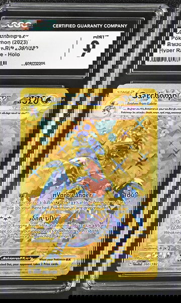 2023 Pokémon Scarlet & Violet Paradox Rift Hyper Rare Garchomp #260/182 EX CGC 9