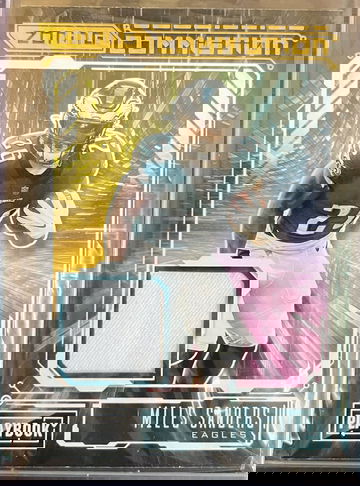 2021 Panini Playbook Football Miles Sanders #ZC-MSA Zoning Commission Patch