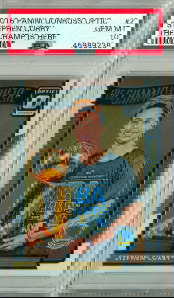 2016 Donruss Optic Stephen Curry The Champ is Here PSA 10