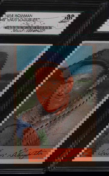 1954 Bowman Baseball Enos Slaughter #62 SGC 8