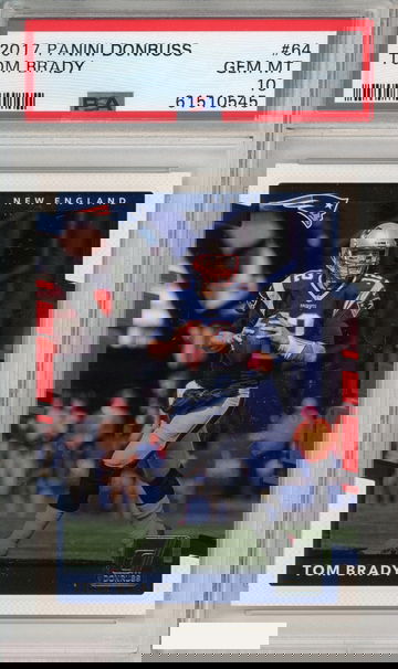 2017 PANINI DONRUSS TOM BRADY #64 PATRIOTS PSA 10 GEM MT