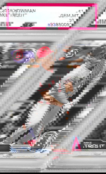 2019 Bowman Mike Trout PSA 10