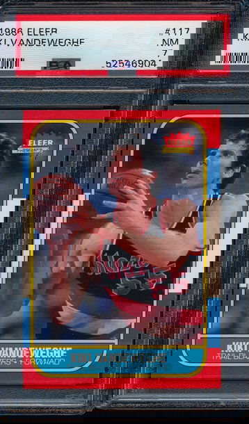 1986 Fleer Kiki Vandeweghe PSA 7 NM