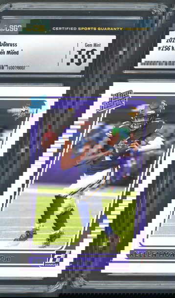 2021 Donruss Kellen Mond Rated Rookie #256 - CSG 10 - Minnesota Vikings