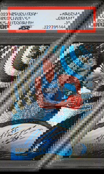 2023 Panini Revolution Rookie Autographs Dereck Lively II #RA-DLM RC Auto PSA 10