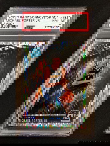 2018 Panini Donruss Optic - Michael Porter Jr - Rated Rookie Shock Prizm PSA 8