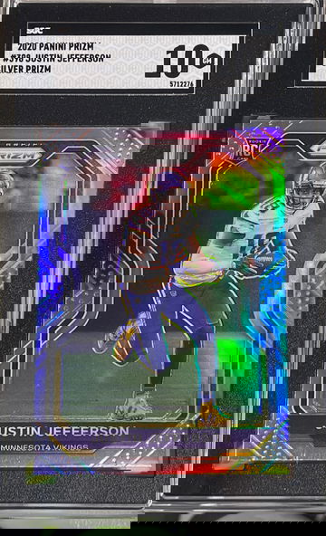 2020 Panini Prizm #398 Justin Jefferson Silver Prizm SGC 10