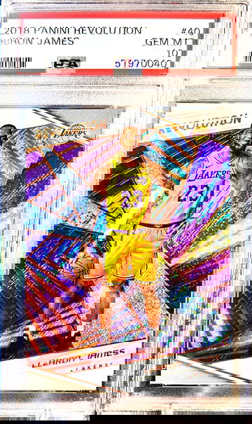 ⭐️ 2018 LEBRON JAMES REVOLUTION #40 PSA 10 1ST YR LAKERS🔥📈 