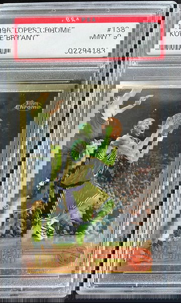 1996 TOPPS CHROME KOBE BRYANT PAS 9