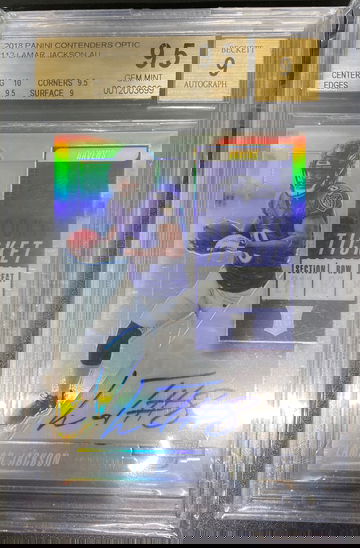 2018 Lamar Jackson Contenders Optic Auto BGS 9.5