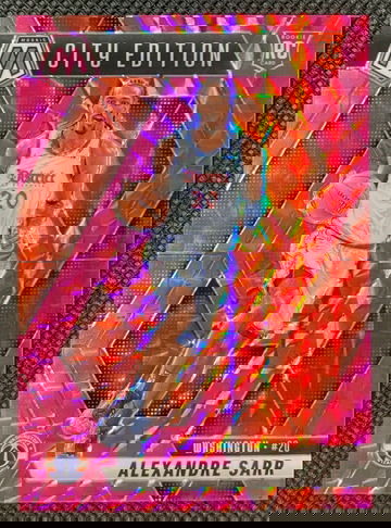 2024-25 Panini Mosaic - #278 Alexandre Sarr City Edition Pink Mosaic RC /175