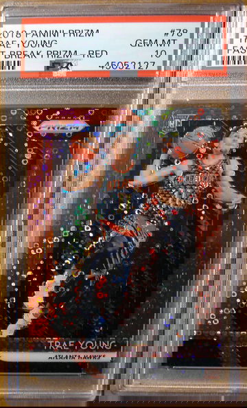 Trae Young 2018 Prizm #78 Fast Break Red /125 PSA 10