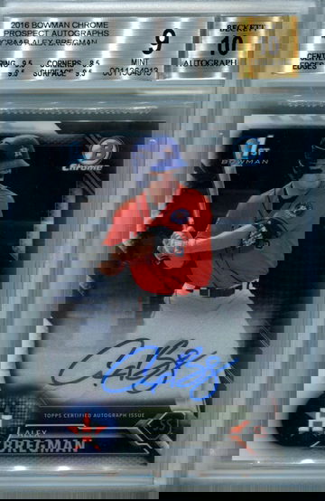 Alex Bregman BGS 9 auto 10