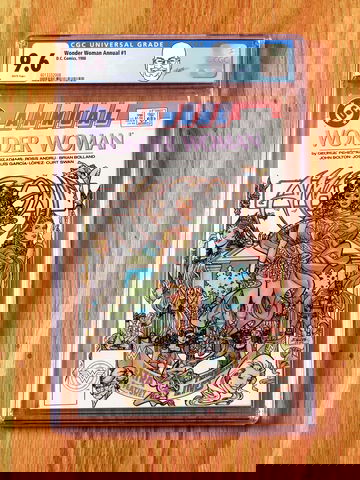 WONDER WOMAN ANNUAL #1 CGC 9.6 NM+ WP 1988 George Perez custom label