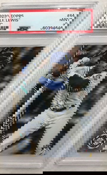 2020 Topps Kyle Lewis Gold PSA 9