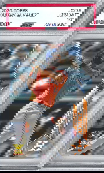 2020 Topps Yordan Alvarez PSA 10 Gem Mint