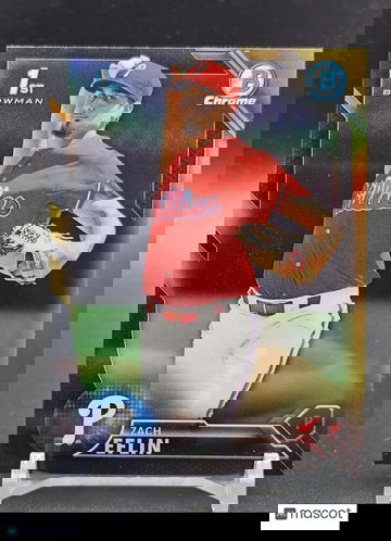 2016 Bowman Chrome Zach Eflin #BCP217 Black & Gold Refractor Tampa Bay Rays